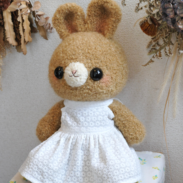 【まき様オーダー品】着せ替えできる♡大きなふわふわうさちゃん 2枚目の画像