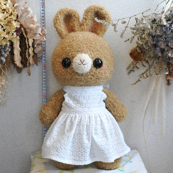 【まき様オーダー品】着せ替えできる♡大きなふわふわうさちゃん 10枚目の画像