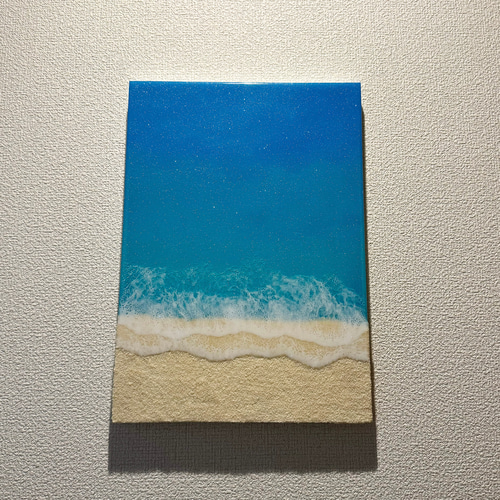 【R240604】海アート　レジンアート　インテリア　アート　絵画　絵　海 原画】【R240604】海アート レジンアート インテリア アート