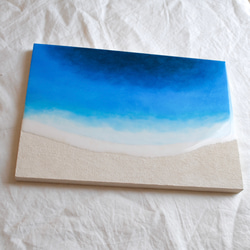 原画】【R250505】S3 海アート レジンアート インテリア アート 絵画