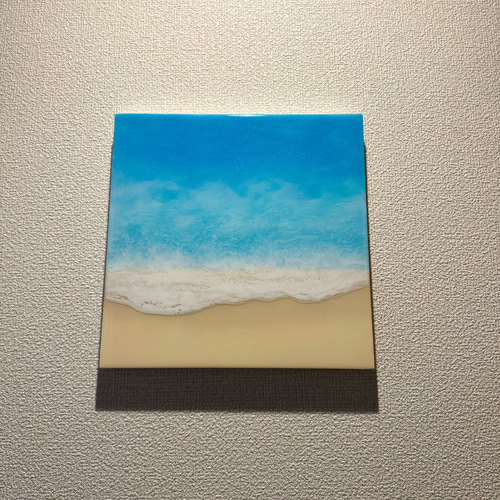 原画】【R250505】S3 海アート レジンアート インテリア アート 絵画