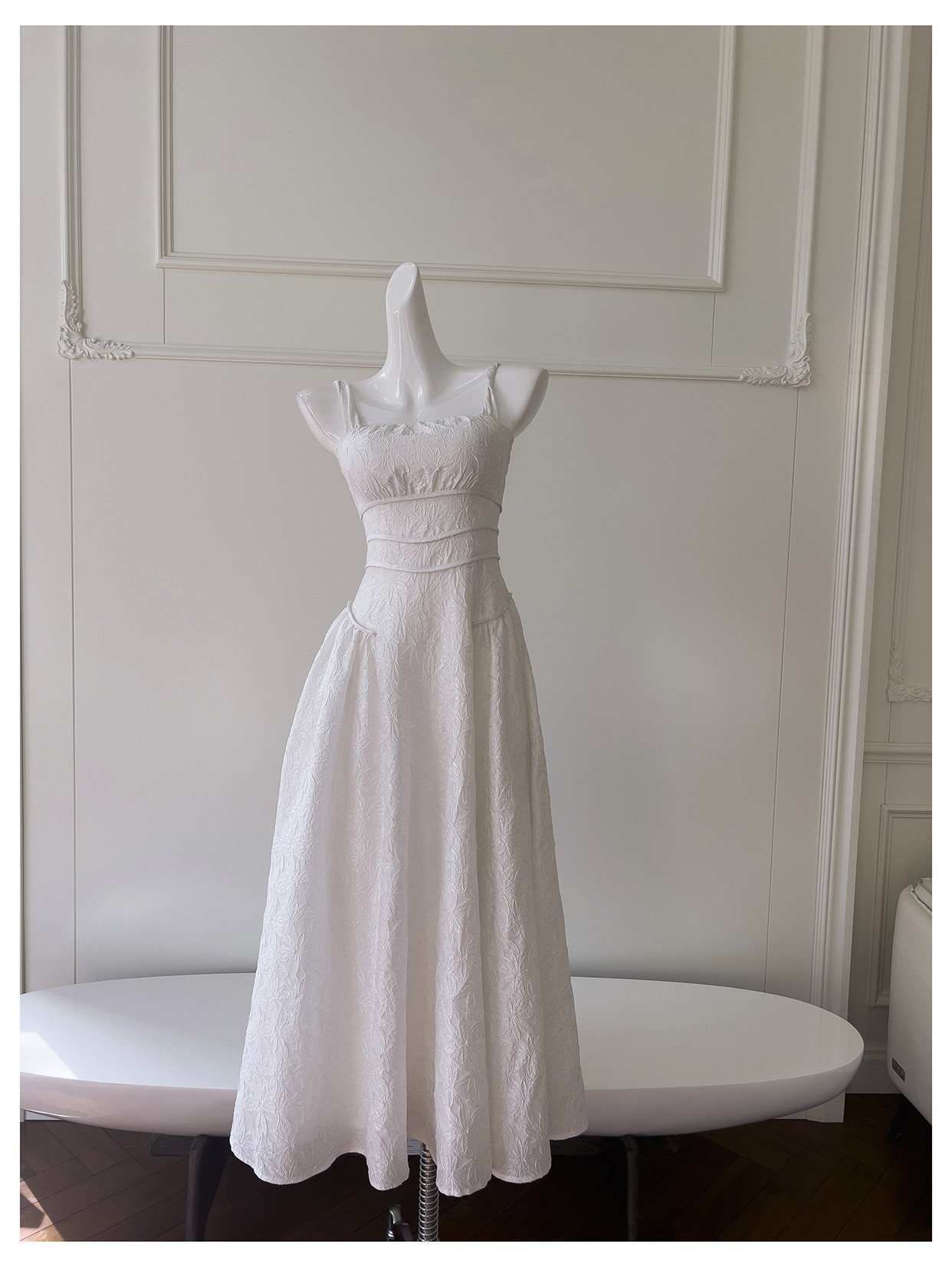 ドレス パーティー ウェディング ワンピース ロング プリンセス 白 痩せる 上品 優雅 韓国風 結婚式 お呼ばれ