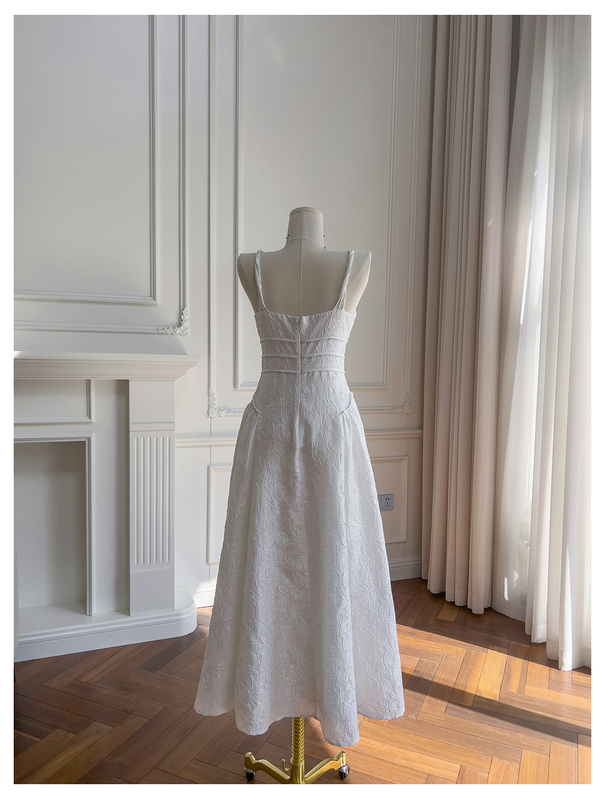 ドレス パーティー ウェディング ワンピース ロング プリンセス 白 痩せる 上品 優雅 韓国風 結婚式 お呼ばれ