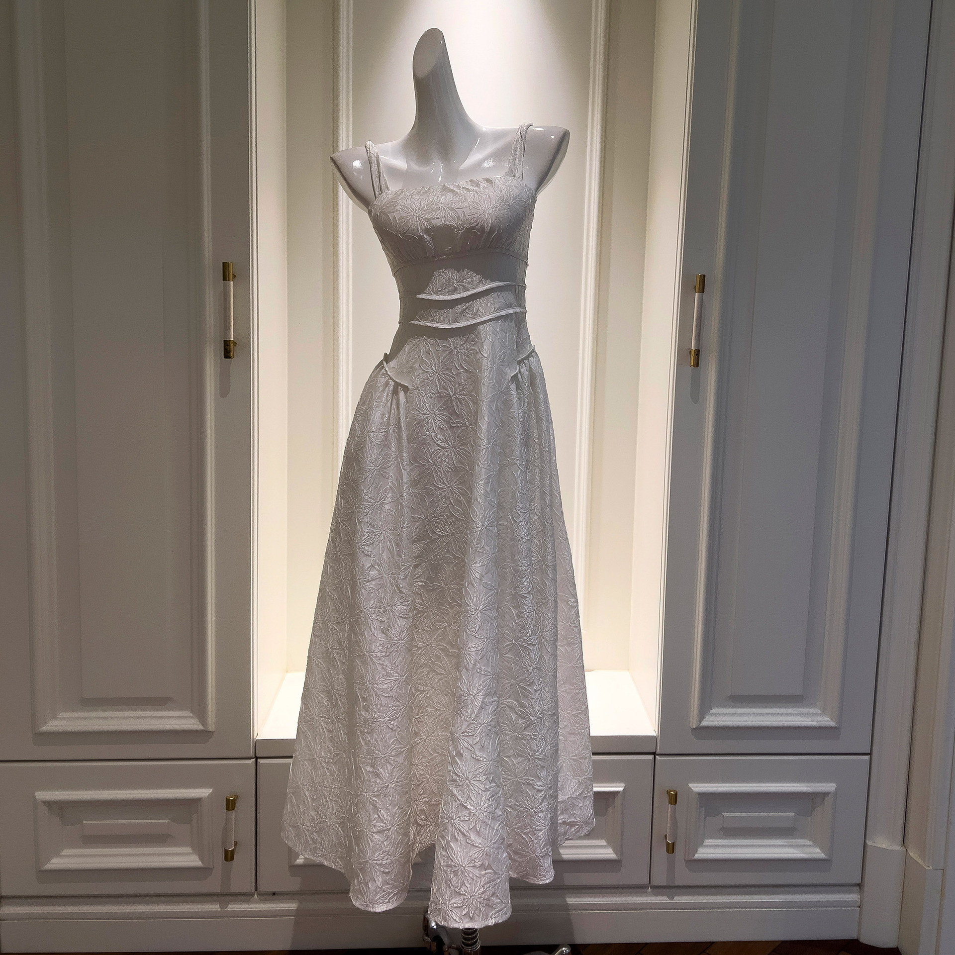 ドレス パーティー ウェディング ワンピース ロング プリンセス 白 痩せる 上品 優雅 韓国風 結婚式 お呼ばれ