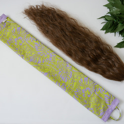 ウィッグケース パープル×ピスタチオ フラダンス タヒチアン その他