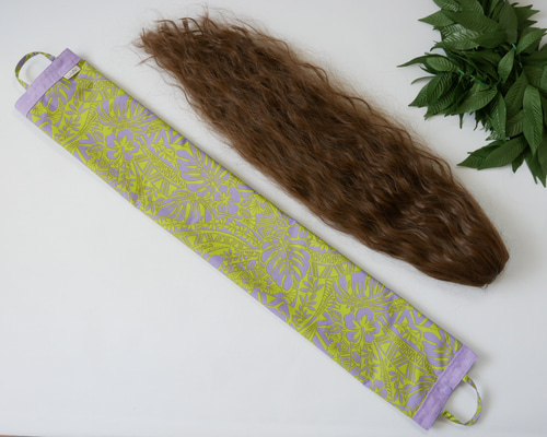 ウィッグケース パープル×ピスタチオ フラダンス タヒチアン その他