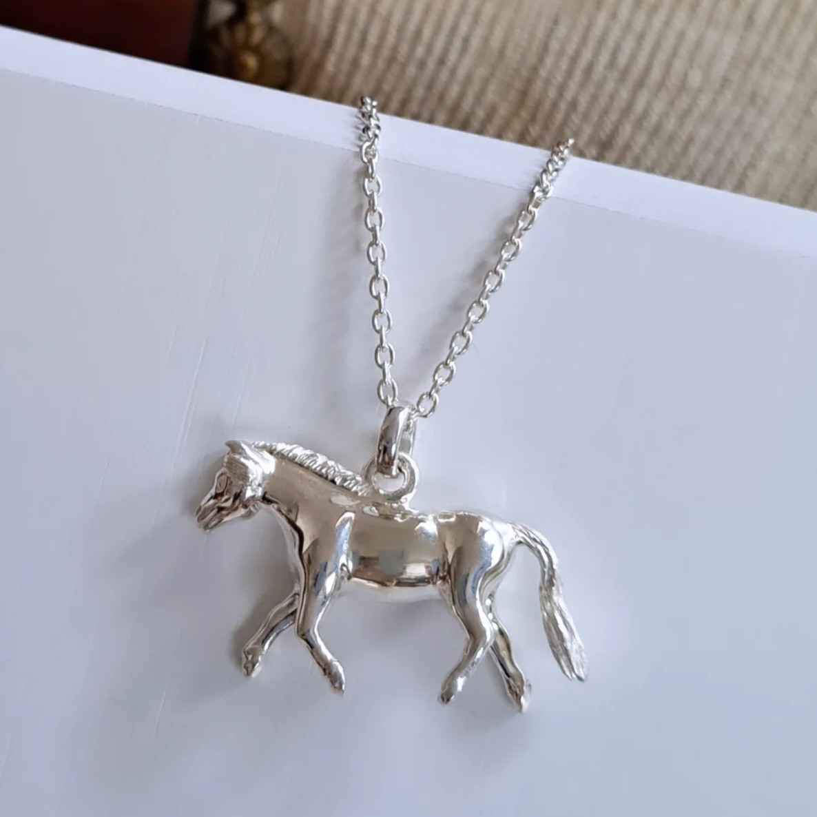 【 馬 ペンダントップ】干支 午年 干支ネックレス   馬ネックレス   馬アクセサリー 馬ジュエリー シルバー  京都