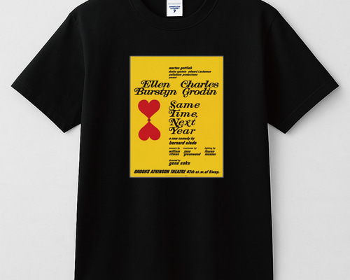 誰も着てない隠れた名画シリーズ】チラシ 半袖Tシャツ 黒 5.6