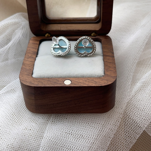 天然無処理　ラリマー 可愛いハート♡ ピアス No266 天然無処理 ラリマー 可愛いハート♡ ピアス No266 ピアス
