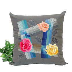 浮世絵　クッションカバー　扈三娘一丈青 Japanese Print 