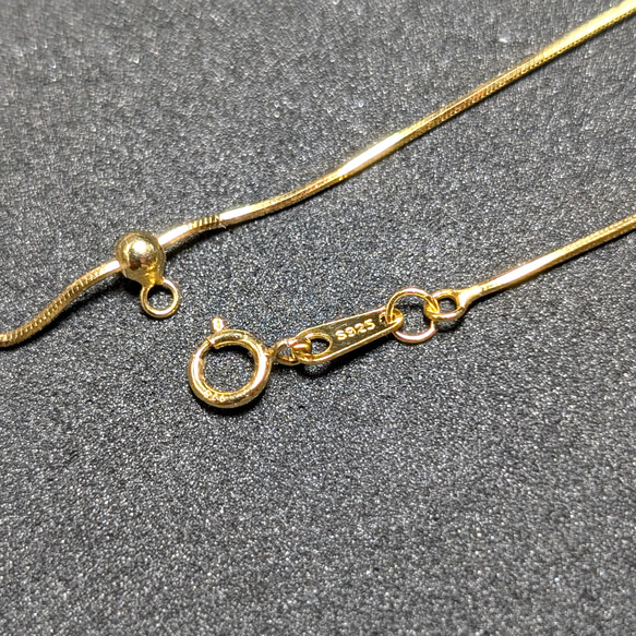ゴールドルチル クォーツ ペンダント シルバー925 ネックレスチェーン付 金針が盛りだくさんの水晶 お守り効果 天然石 9枚目の画像