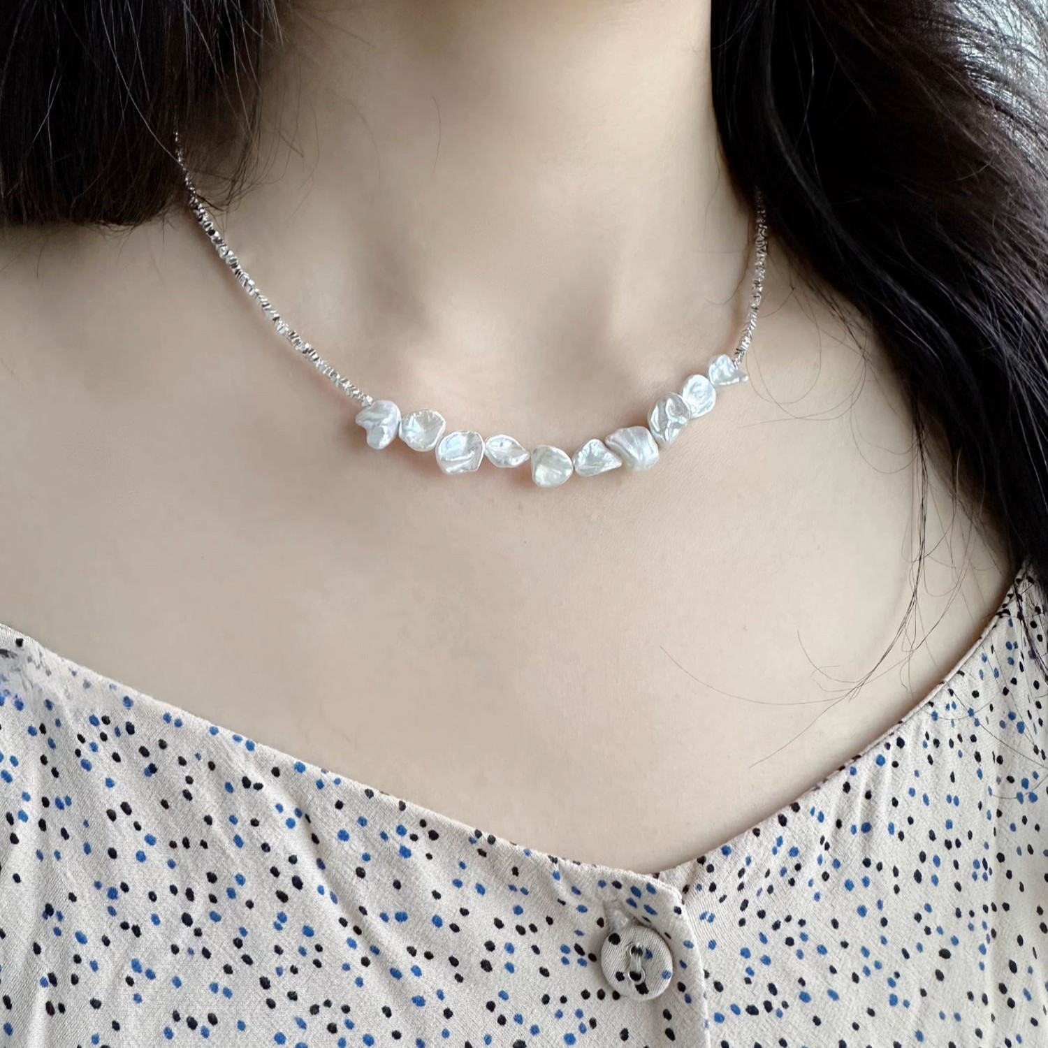 淡水パールのネックレス　真珠 淡水真珠 淡水パール  6月誕生石 ブライダル ウェディング 結婚式