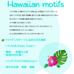 ハワイアン　お祝い袋　ご祝儀袋　モンステラ（水色）／　海　入学祝　結婚祝い　出産祝い　開店祝い　就職祝い　お年玉 8枚目の画像