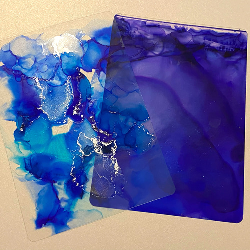 アルコールインクアート 原画 No.96 アルコールインクアート 原画 ラミネート ハガキサイズ2