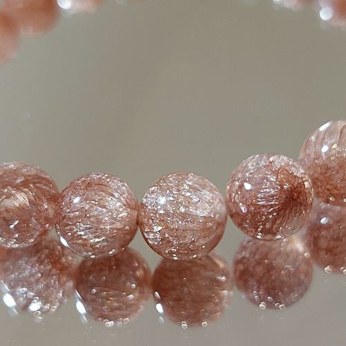 人工花火スーパーセブン) 水晶ブレスレット オレンジ ブレスレット