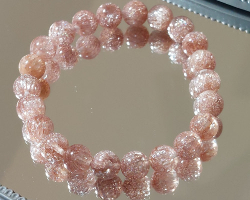 天然石♡花火スーパーセブン♡新品未使用♡ブレスレット ニードルヘマタイト 花火セブン ブラックスーパーセブン