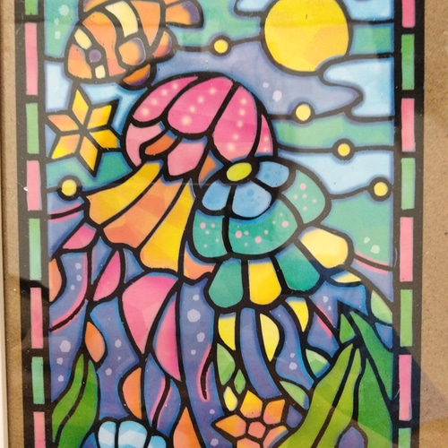 スクラッチアート額付き（クラゲ） その他アート ちゃこ 通販 19436405