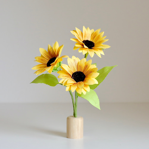 紙のお花〉ひまわりのペーパーフラワー アートフラワー アイナフ