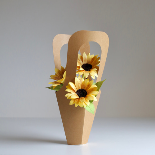 紙のお花〉ひまわりのペーパーフラワー アートフラワー アイナフ