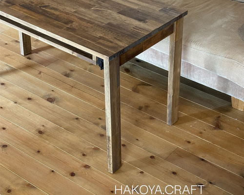 木製　ハンドメイド　オーダー　折りたたみテーブル　ワトコオイル 国産杉無垢 そら豆テーブル（折りたたみ） 直径60cm ワトコオイル