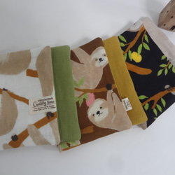 大きめ*パンダ*やわらかガーゼハンカチ4枚セット*ハンドメイド 大きめ*パンダ*やわらかガーゼハンカチ4枚セット ハンカチ