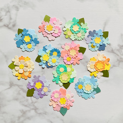 クラフトパンチ ダイカット クリスマスツリー グリーン系 2色 カード