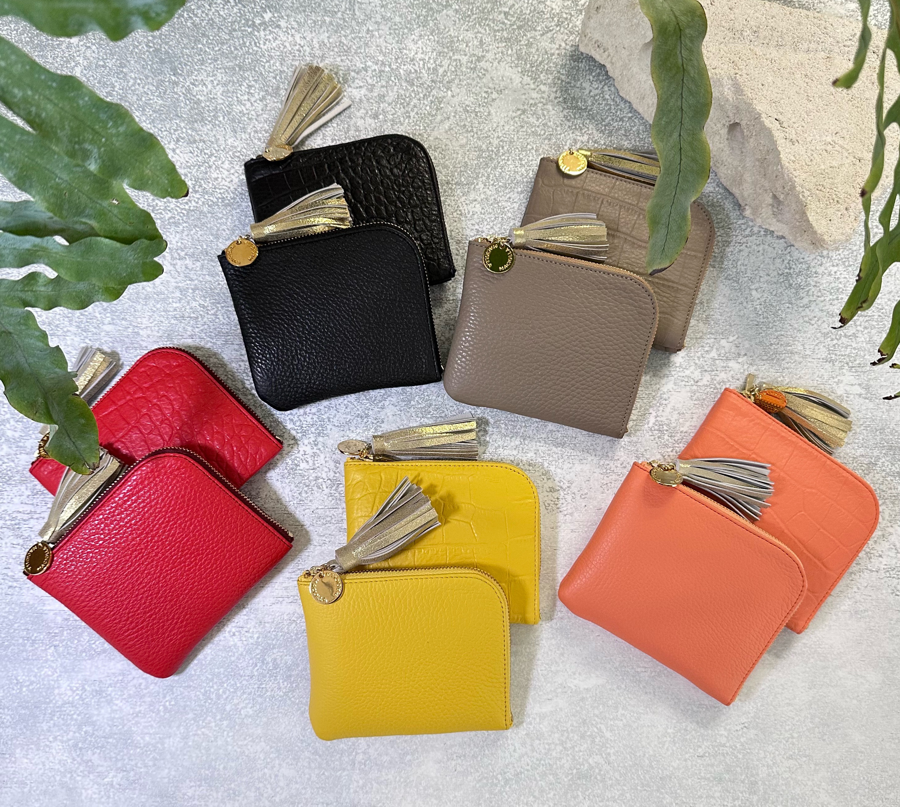 【オーダーメイド】☆更にコンパクト☆ミニ財布『coron miniコロンミニ』イエローシリーズ