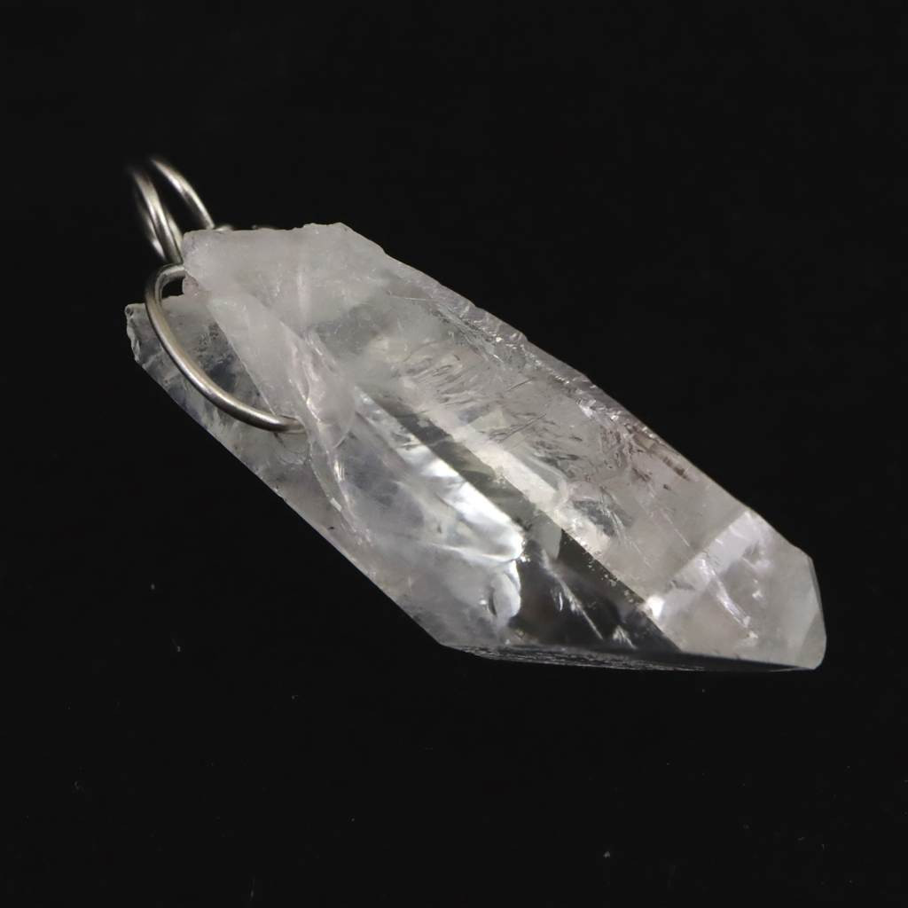 ブラジル トマスゴンサガ産水晶 32mm原石ペンダント 5.8g #71618