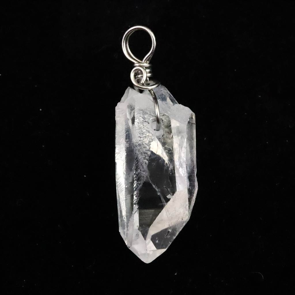 ブラジル トマスゴンサガ産水晶 32mm原石ペンダント 5.8g #71618