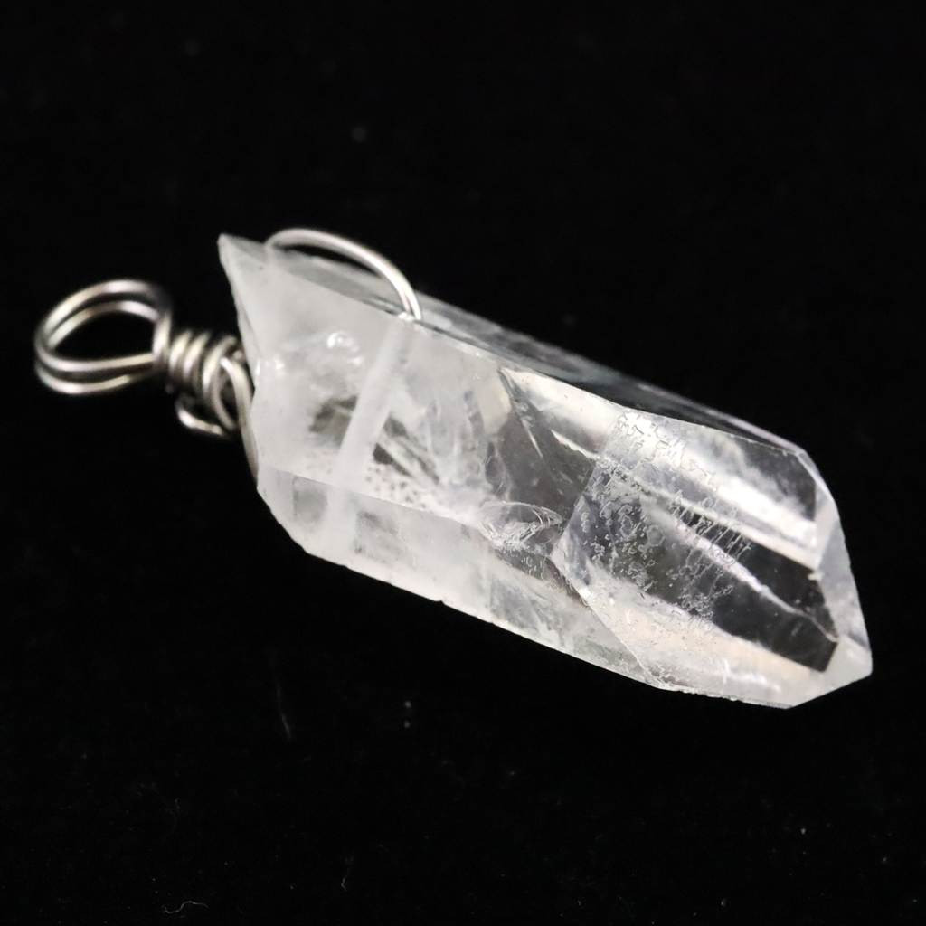 ブラジル トマスゴンサガ産水晶 32mm原石ペンダント 5.8g #71618