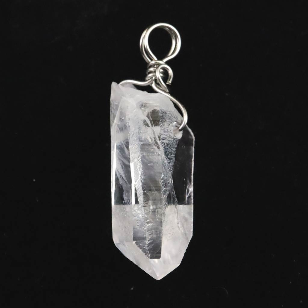 ブラジル トマスゴンサガ産水晶 32mm原石ペンダント 5.8g #71618