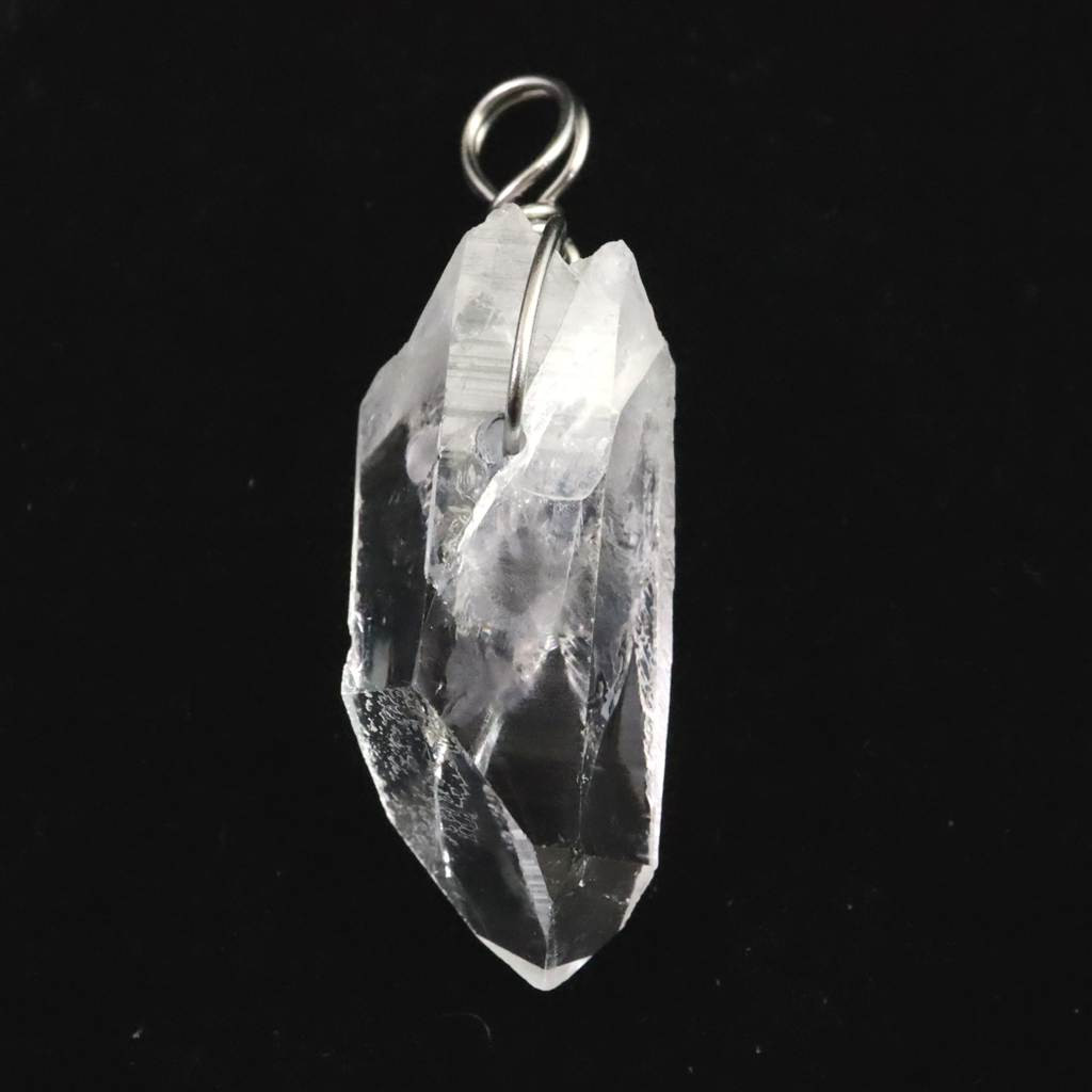 ブラジル トマスゴンサガ産水晶 32mm原石ペンダント 5.8g #71618