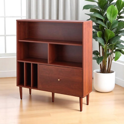 ダークブラウン 本棚・絵本棚・マガジンラック のおすすめ人気通販