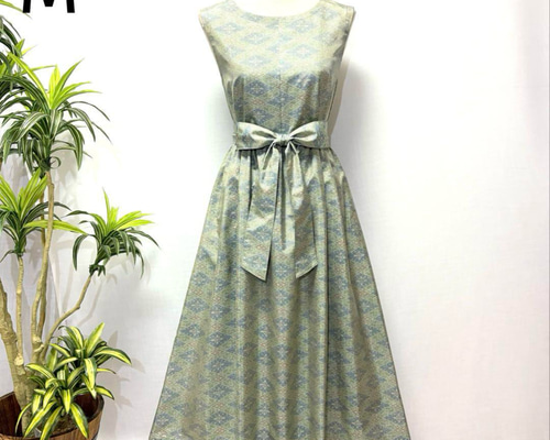 着物リメイクジャンパースカート 大島紬 m～LL 着物リメイク