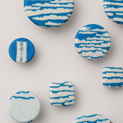 浮世絵くるみボタン　赤富士（凱風快晴）14個セット 4枚目の画像