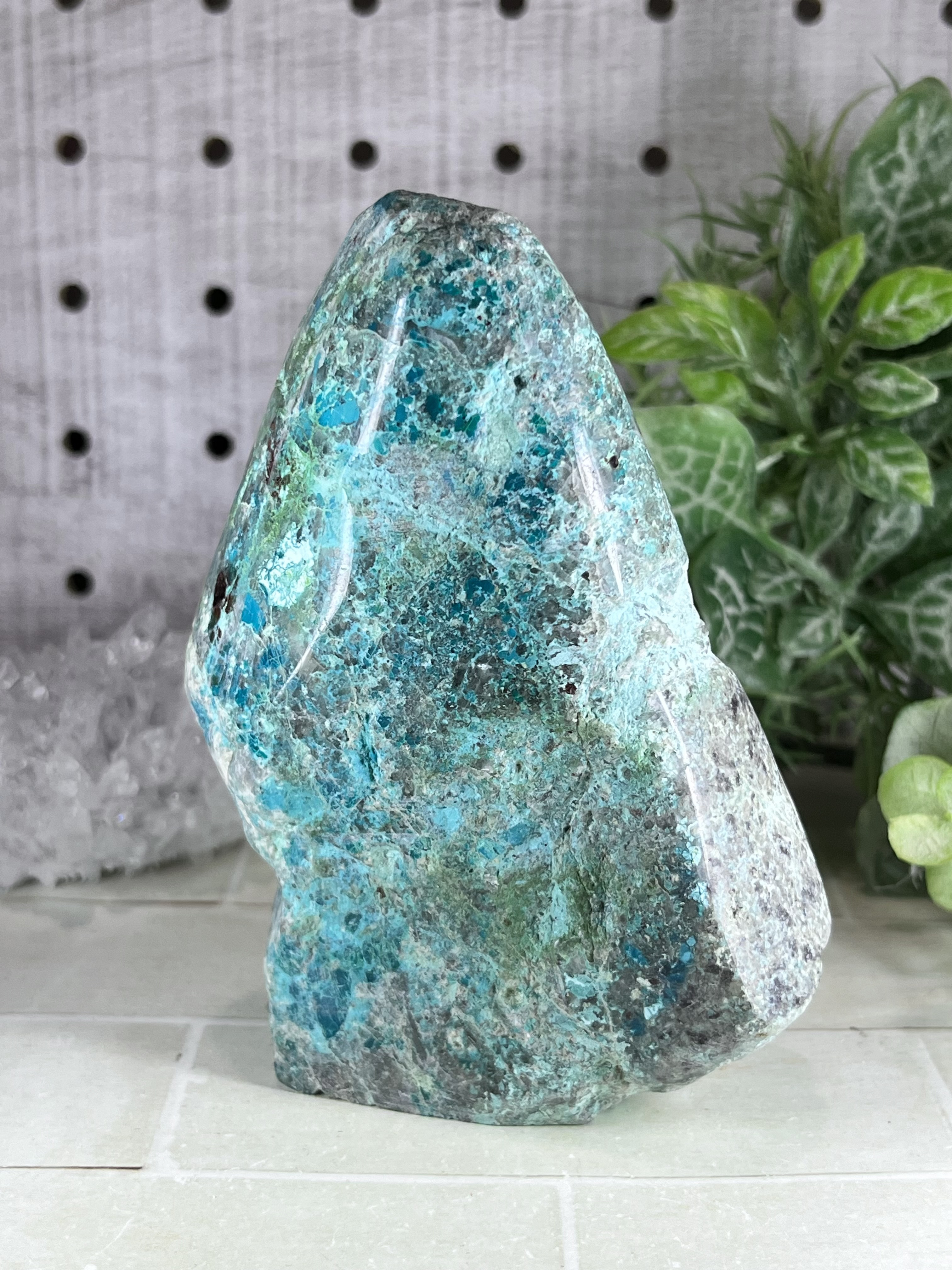 女神の石✨ クリソコラ 珪孔雀石 原石 置物 天然石 東洋占星術師