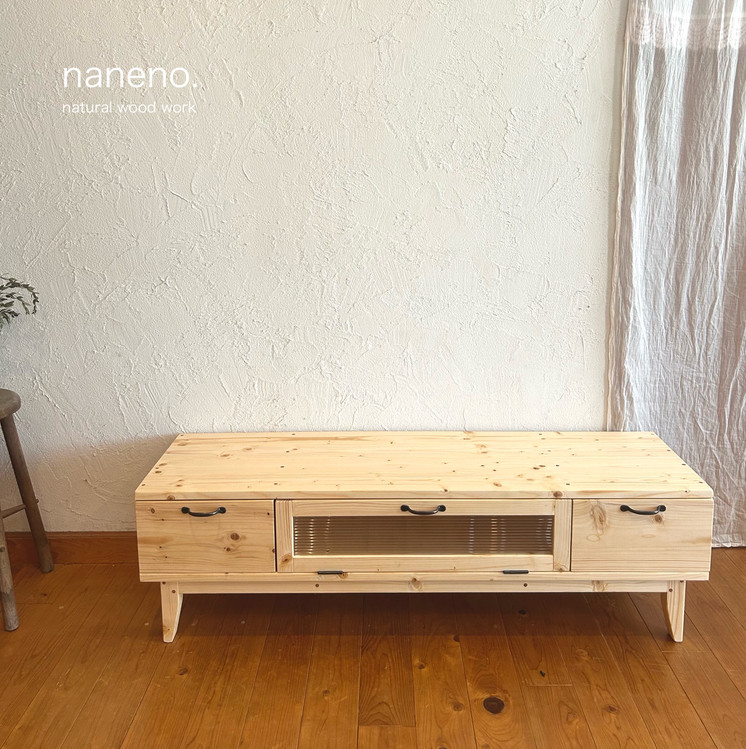 newテレビ台 W1200 ローボード　テレビ収納　 "クリア"