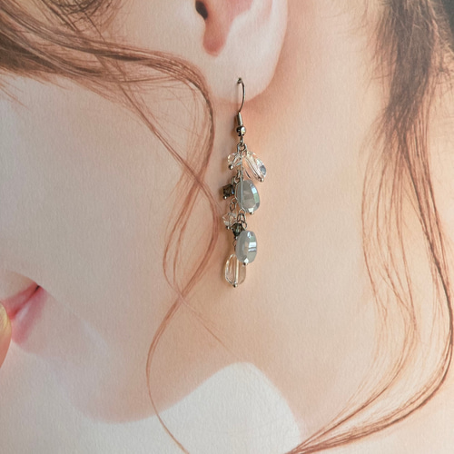 p224 雫のピアス ピアス（フック・チェーン） HKH accessory 通販