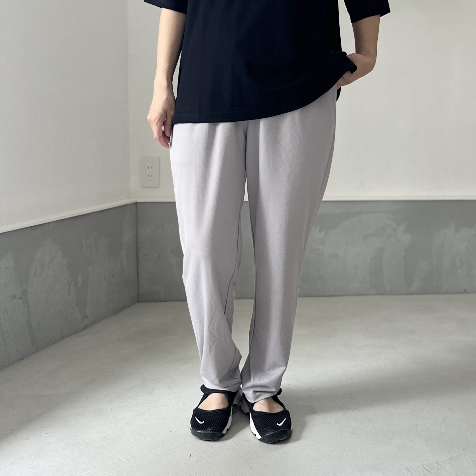 【接触冷感】ユニセックス 3ポケット イージーパンツ【グレー】『2025新色』