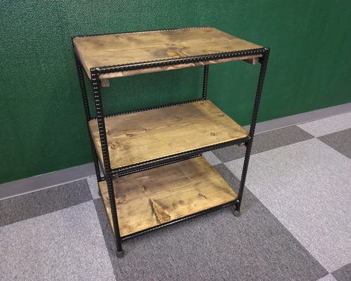 アイアン家具】 アイアンシェルフ アイアンラック 鉄筋 溶接 棚 什器