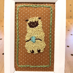SHEEP`s Break Time　刺繍フレーム 1枚目の画像