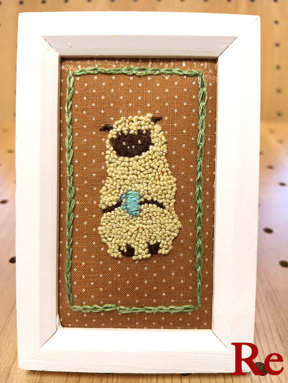 SHEEP`s Break Time　刺繍フレーム 1枚目の画像