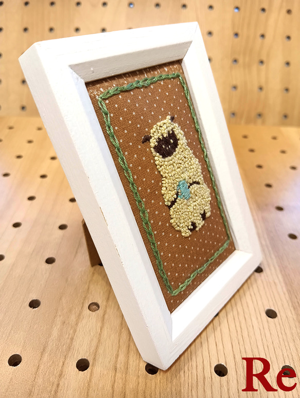 SHEEP`s Break Time　刺繍フレーム 2枚目の画像