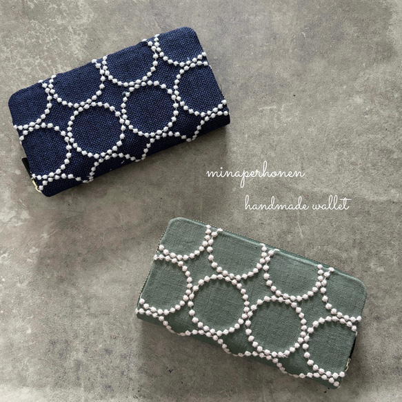 再販ミナペルホネン 長財布 タンバリン ハンドメイド 長財布 ryo 通販