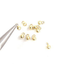 ess48-2 [10個] 4毫米球形吊飾 18KGP 醫用不鏽鋼 第4張的照片