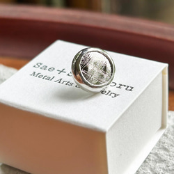 ムオニオナルスタ隕石（メテオライト）シルバータイタック・ピンズ◇Silver Tie Tac 12枚目の画像