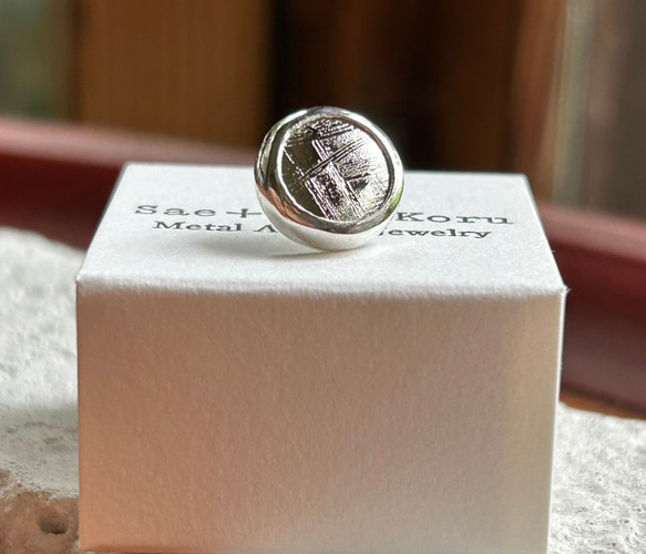 ムオニオナルスタ隕石（メテオライト）シルバータイタック・ピンズ◇Silver Tie Tac 14枚目の画像
