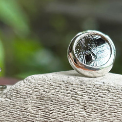 ムオニオナルスタ隕石（メテオライト）シルバータイタック・ピンズ◇Silver Tie Tac 7枚目の画像