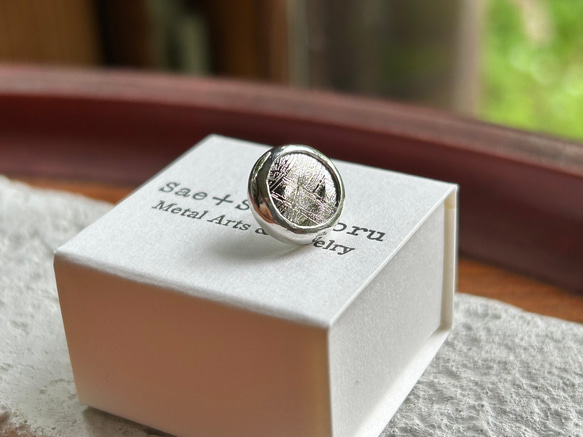 ムオニオナルスタ隕石（メテオライト）シルバータイタック・ピンズ◇Silver Tie Tac 15枚目の画像