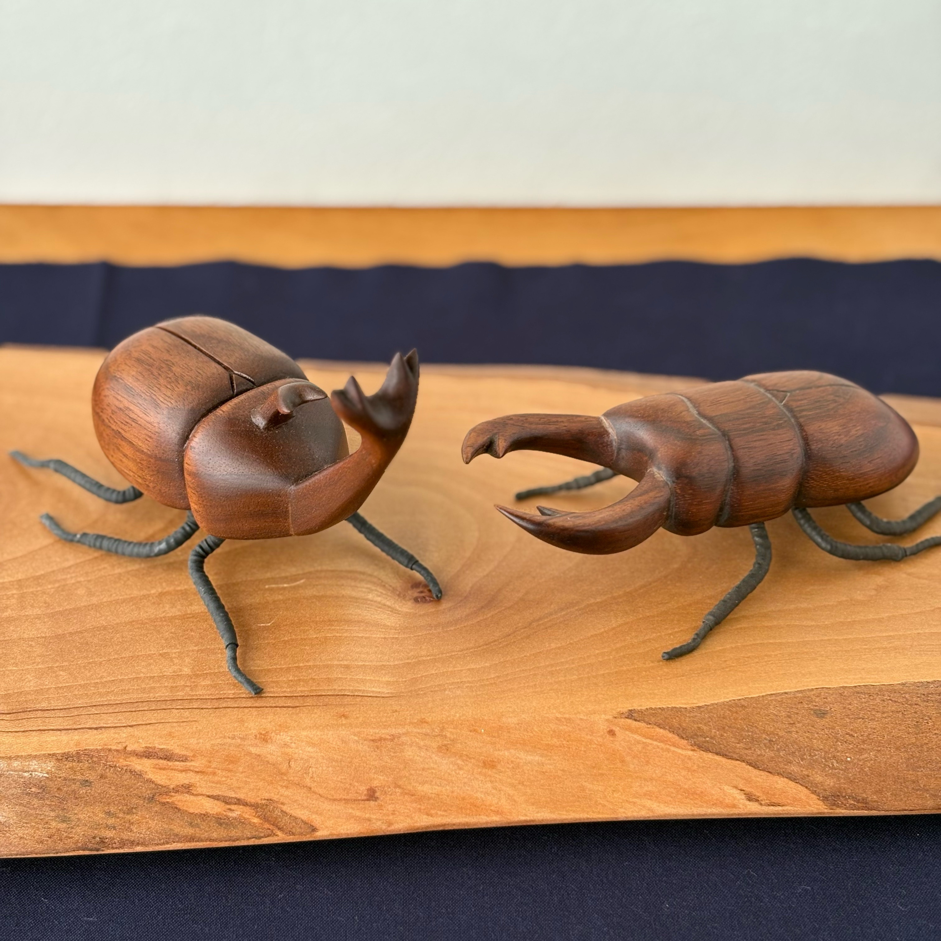 オオクワガタ&カブトムシのオブジェ